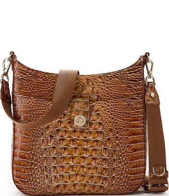 BRAHMIN Melbourne Collection Luggage Brown Leia Crossbody Bag