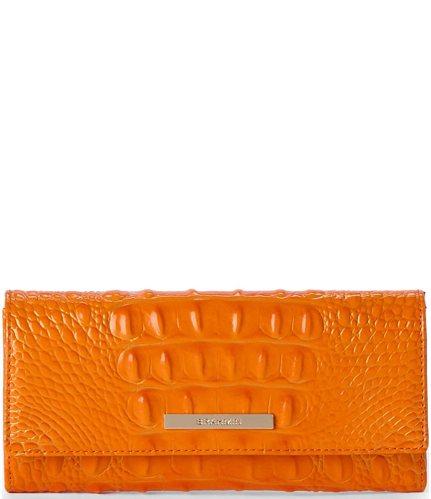 BRAHMIN Melbourne Collection Mango Orange Cordelia Wallet