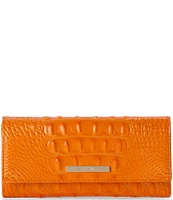 BRAHMIN Melbourne Collection Mango Orange Cordelia Wallet