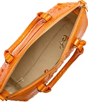 BRAHMIN Melbourne Collection Mango Orange Duxbury Satchel Bag