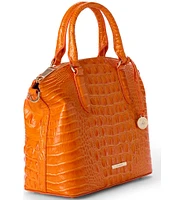 BRAHMIN Melbourne Collection Mango Orange Duxbury Satchel Bag