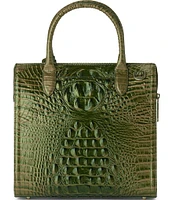 BRAHMIN Melbourne Collection Matcha Green Caroline Satchel Bag