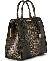 BRAHMIN Melbourne Collection Onyx Carolina Satchel Bag