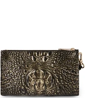 BRAHMIN Melbourne Collection Onyx Daisy Wristlet Bag