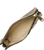 BRAHMIN Melbourne Collection Onyx Daisy Wristlet Bag