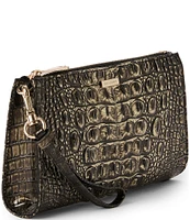 BRAHMIN Melbourne Collection Onyx Daisy Wristlet Bag