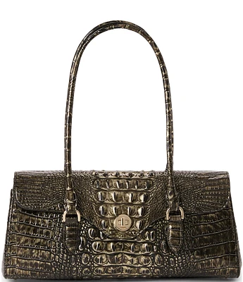 BRAHMIN Melbourne Collection Onyx Dayan Satchel Bag