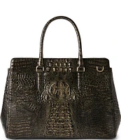 BRAHMIN Melbourne Collection Onyx Finley Carryall Satchel Bag