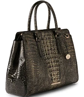 BRAHMIN Melbourne Collection Onyx Finley Carryall Satchel Bag