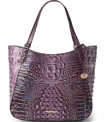 BRAHMIN Melbourne Collection Passion Purple Aliza Tote Bag