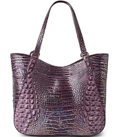 BRAHMIN Melbourne Collection Passion Purple Aliza Tote Bag