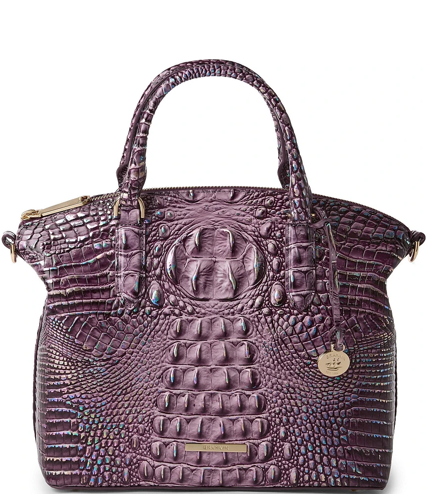 BRAHMIN Melbourne Collection Passion Purple Duxbury Satchel Bag