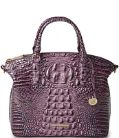 BRAHMIN Melbourne Collection Passion Purple Duxbury Satchel Bag