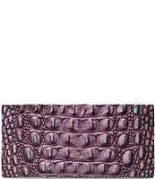 BRAHMIN Melbourne Collection Passion Purple Veronica Trifold Wallet