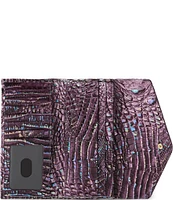 BRAHMIN Melbourne Collection Passion Purple Veronica Trifold Wallet