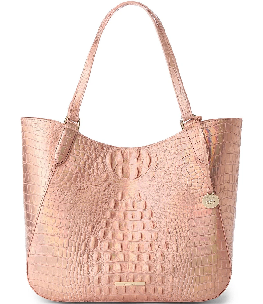 BRAHMIN Melbourne Collection Rose Gold Aliza Tote Bag