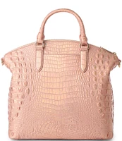 BRAHMIN Melbourne Collection Rose Gold Large Duxbury Satchel Bag