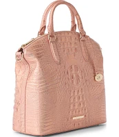 BRAHMIN Melbourne Collection Rose Gold Large Duxbury Satchel Bag