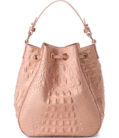 BRAHMIN Melbourne Collection Rose Gold Melinda Bucket Bag