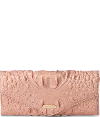 BRAHMIN Melbourne Collection Rose Gold Veronica Trifold Wallet