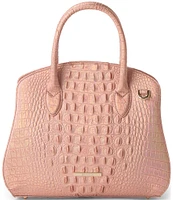 BRAHMIN Melbourne Collection Rosetta Rose Gold Satchel Bag