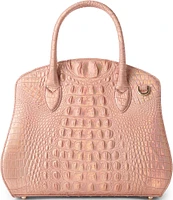 BRAHMIN Melbourne Collection Rosetta Rose Gold Satchel Bag