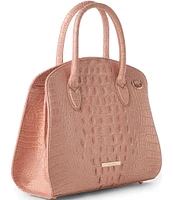 BRAHMIN Melbourne Collection Rosetta Rose Gold Satchel Bag