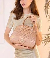 BRAHMIN Melbourne Collection Rosetta Rose Gold Satchel Bag