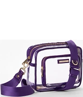 BRAHMIN Melbourne Collection Royal Purple Shea Crossbody Bag