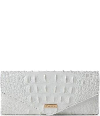 BRAHMIN Melbourne Collection Sea Salt White Veronica Wallet