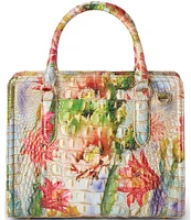 BRAHMIN Melbourne Collection Succulent Bloom Cami Satchel Bag