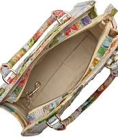 BRAHMIN Melbourne Collection Succulent Bloom Cami Satchel Bag