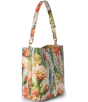 BRAHMIN Melbourne Collection Succulent Bloom Celina Bucket Bag