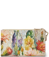 BRAHMIN Melbourne Collection Succulent Bloom Daisy Wristlet