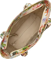 BRAHMIN Melbourne Collection Succulent Bloom Ezra Tote Bag