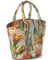 BRAHMIN Melbourne Collection Succulent Bloom Jenny Satchel Bag