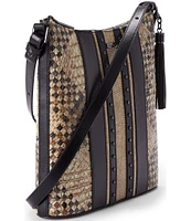 BRAHMIN Melbourne Collection Taupe Fields Katie Crossbody Bag