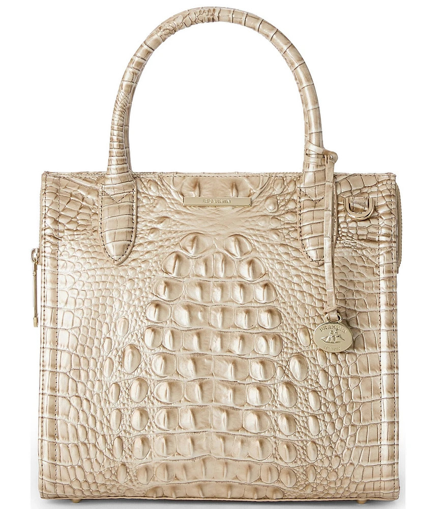 BRAHMIN Wind Chime Melbourne Collection Small Caroline Satchel Bag