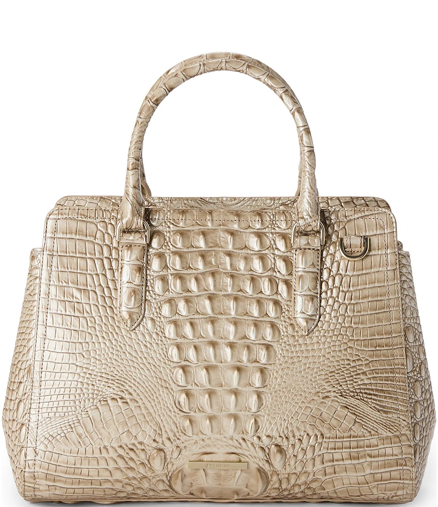 BRAHMIN Wind Chime Melbourne Collection Small Finley Satchel Bag