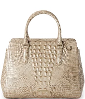 BRAHMIN Wind Chime Melbourne Collection Small Finley Satchel Bag