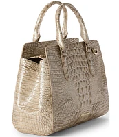 BRAHMIN Wind Chime Melbourne Collection Small Finley Satchel Bag