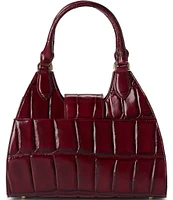 BRAHMIN Nerina Collection Merlot Adrian Satchel Bag