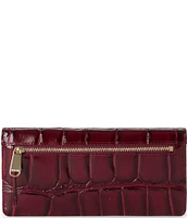 BRAHMIN Nerina Collection Merlot Ady Bifold Wallet