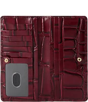 BRAHMIN Nerina Collection Merlot Ady Bifold Wallet