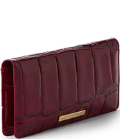 BRAHMIN Nerina Collection Merlot Ady Bifold Wallet