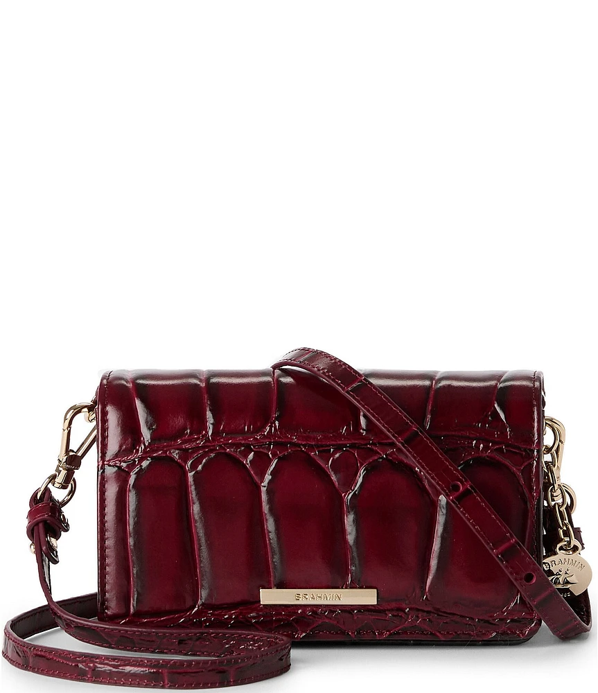 BRAHMIN Nerina Collection Merlot Minuette Crossbody Bag