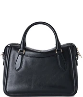 BRAHMIN Nightshade Collection Black Micaela Satchel Bag