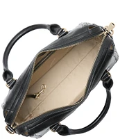 BRAHMIN Nightshade Collection Black Micaela Satchel Bag