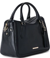 BRAHMIN Nightshade Collection Black Micaela Satchel Bag