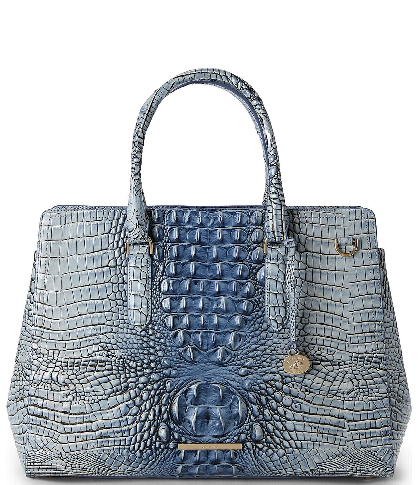 BRAHMIN Ombre Melbourne Collection Finley Carryall Satchel Bag